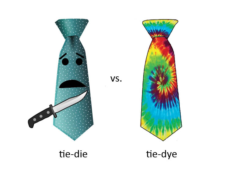 tie-dye vs tie-die